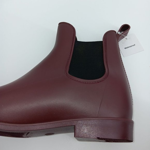 A NEW DAY BURGUNDY CHELSEA WATERPROOF BOOTS SIZE 7 - Picture 2 of 13